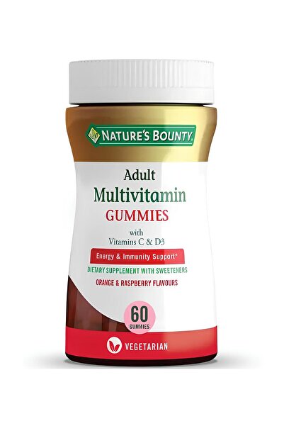 Nature's Bounty شكل قابل للمضغ للأطفال في عمر 60 عامًا يحتوي على فيتامين C وD3