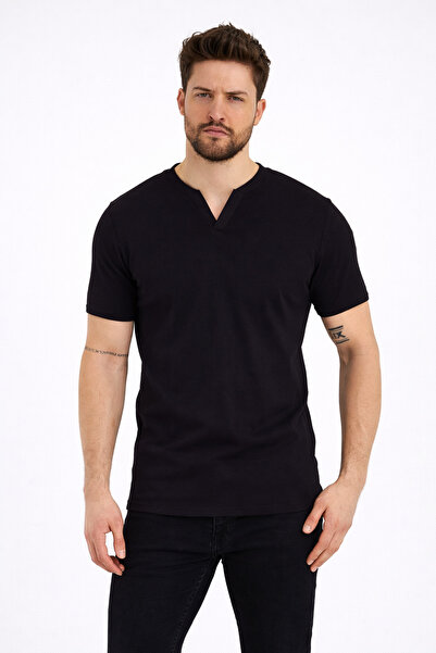 Genel Markalar 2124 Düğmeli Yaka Kısa Kol T-shırt