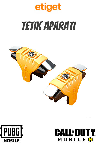 Etiget Pubg Tetik Aparatı Metal Ateş Tuşu Clik Sesi Sarı