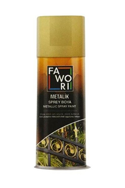 Fawori 400 Ml. Metalik Altın Yaldız Sprey Boya (MADE IN ITALY) Renk Altın Yaldız