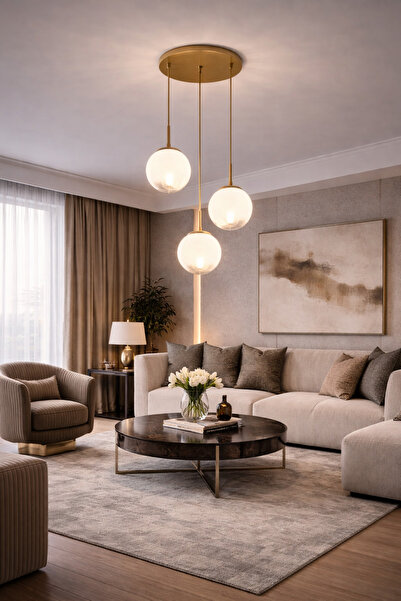 HubRom Πολυέλαιος, MIRSAD 4150-3Y-FRR 30x80 cm 3xE27-60W Αντίκα