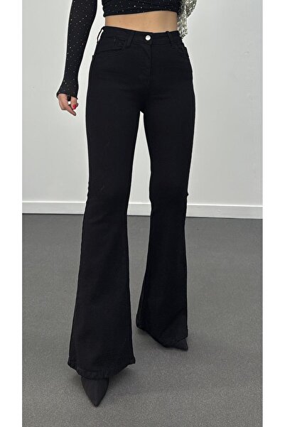 Narferita Boenos Siyah Kot Toparlayıcı Yüksel Bel Jeans
