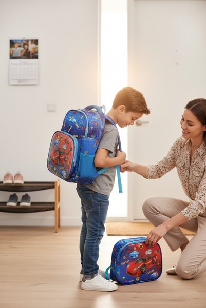 Kidessa 2035-1370 Relaxionanatomik Sırtlı Yapılı Unisex Beslenmeli Ilkokul Çantası
