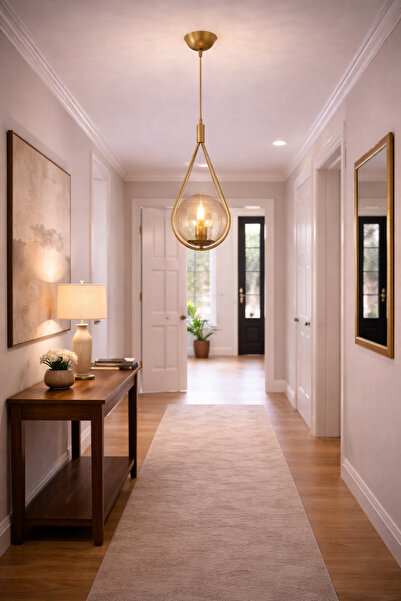 Apliqa Lustra HubRom, MIRZA 3539-01-01-FR 20x100 cm 1xE27-60W Antiq