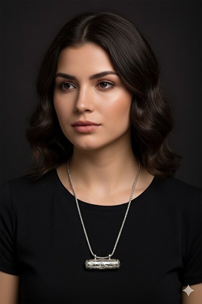 Boox99 Gümüş Kaplama Metal Silindir Cevşen