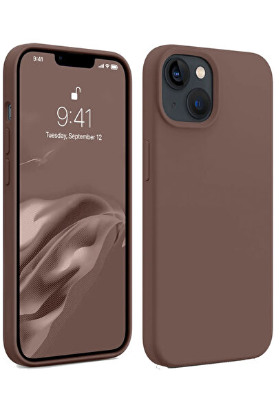 Marselit iphone 13/14 Uyumlu Premium Lansman Liquid Silikon Kılıf İçi Kadife-...