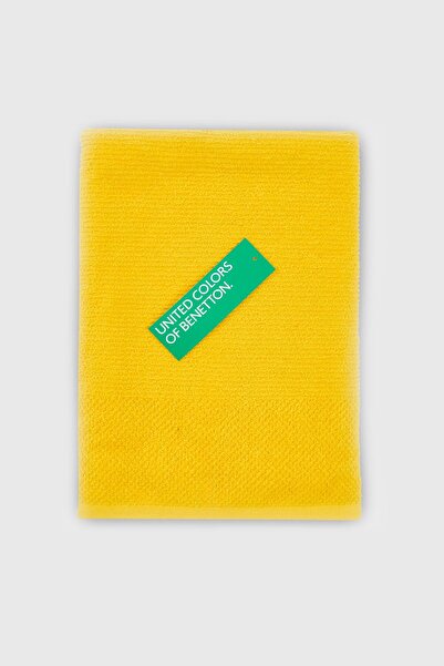 Benetton Home Prosop de baie pentru mână, față, corp galben 100% bumbac 30x50 cm