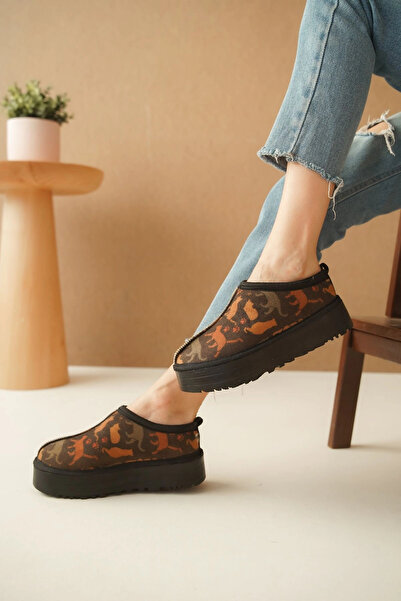 Lively Stylish Cizme impermeabile cu papuci Furry House - Talpă groasă confor...