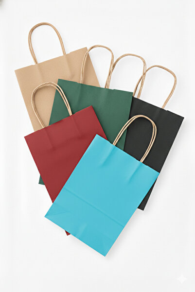 Ta-Fu Global 25x12x31 RENKLİ-DESENLİ KARTON ÇANTA (25’Lİ)