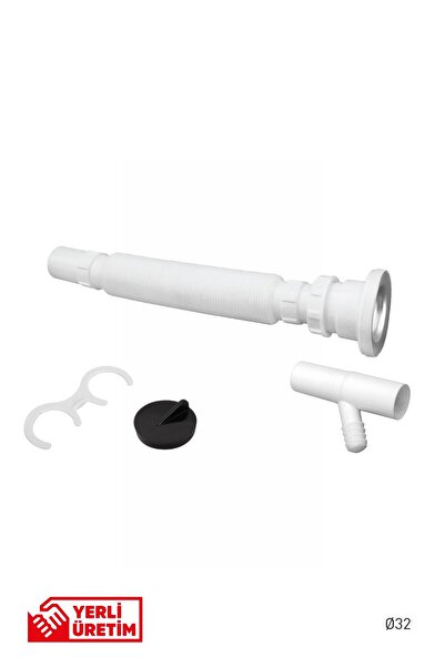 GGama Körüklü Sifon Tek Rekorlu 32'lik Sığ Lavabo Gideri