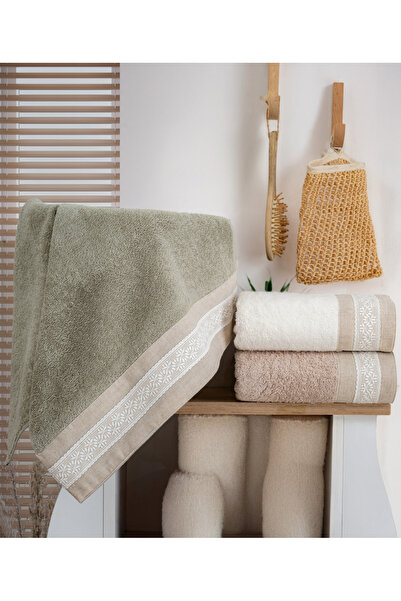 Nurpak 3 рушники для рук і обличчя з льону з гіпрі 50x90 см