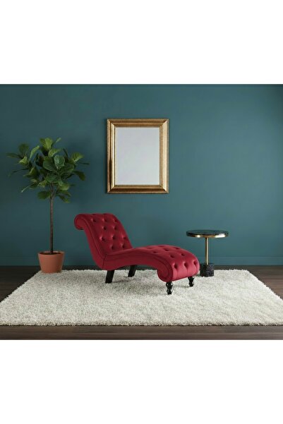 Ebrar Home Design Lüks Kadife Kapitoni Uzanma Koltuğu - Modern Josephine Köşe...