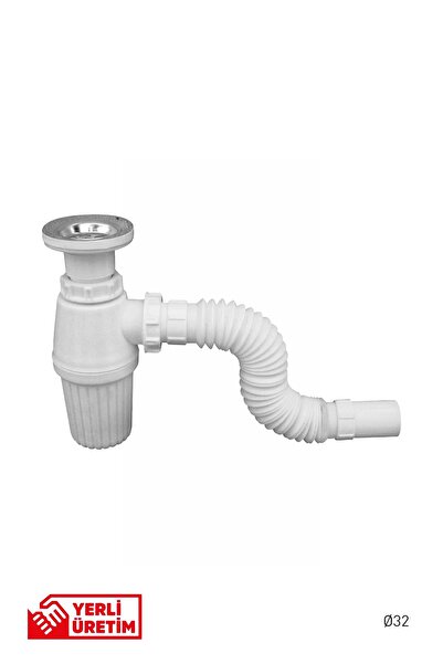 GGama Gama Taslı Körüklü Esnek Bağlantılı Lavabo Sifonu - Kolay Montaj