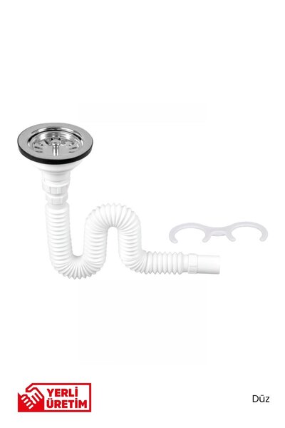 GGama Körüklü Tekli Çöpmak Sifonu Derin Taşmasız Lavabo Gider Borusu