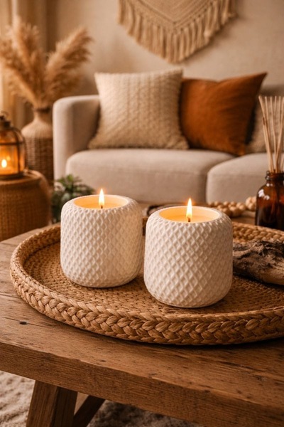 BlackHome Dekoratif Mum Kalıbı -Çiçek Saksısı Dekoratif Obje