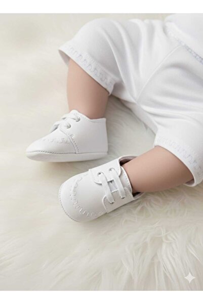 hira kids collection Erkek Bebek Klasik Saraçlı Patik Ayakkabı