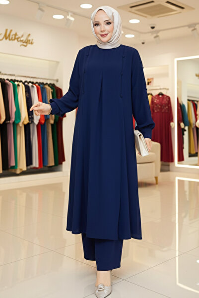 Aynur Tesettür Hijab Suit Evening Dress Plus Size Hijab Bat Zara Crepe Fabric...