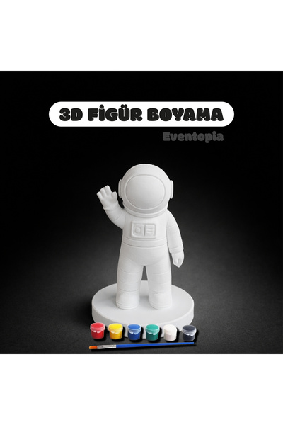 eventopia 3D baskı astronot figür boyama seti