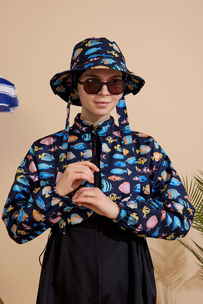 GAVLİA Women's Hijab Swimsuit Set of 5, Full Coverage with Zipper..