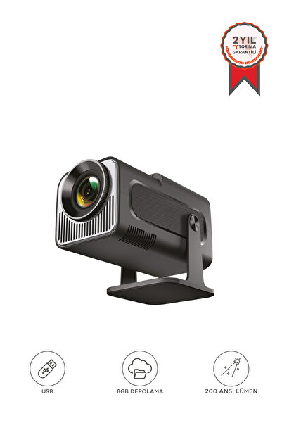 Torima Projeksiyon Cihazı Taşınabilir Ev Sineması Bluetooth Android Akıllı Pr...