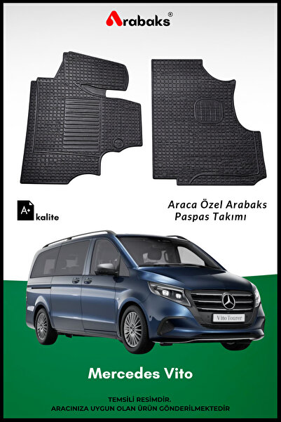 Arabaks Mercedes Vito Ticari Paspas Takımı Araca Özel (DAYANIKLI MALZEME,)
