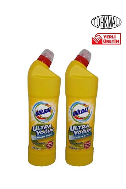 Güldal ÇAMAŞIR SUYU ULTRA YOĞUN 1250 ML X 2 ADET LİMON KOKULU
