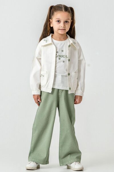 LUCEVERA Σετ 3 τεμαχίων για κορίτσια 6-9 ετών - Μπουφάν, μπλουζάκι και παντελ...