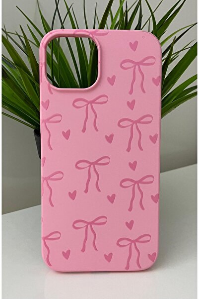 Store İphone 13/14 Uyumlu Kalp Ve Kurdale Desenli Içi Kadife Lansman Telefon ...