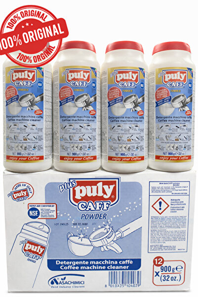 Puly Caff 12 Adet x 900Gr Espresso Makinesi Temizlik Tozu