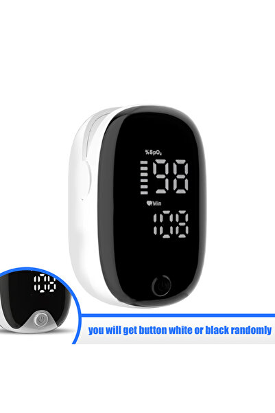 Justlang جهاز قياس التأكسج في الدم للأطفال مزود بإضاءة LED بيضاء، جهاز قياس ت...