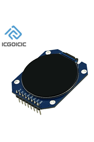 ICGOICIC شاشة TFT مربعة الشكل مقاس 1.28 بوصة وحدة عرض TFT LCD دائرية RGB 240*...