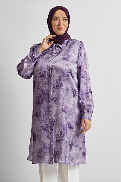 Alvina Patterned Satin Tunic 20738