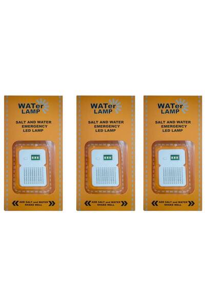 Choice مصباح طوارئ LED برتقالي جديد عدد 3، مقاوم للماء، يعمل بالماء المالح، م...