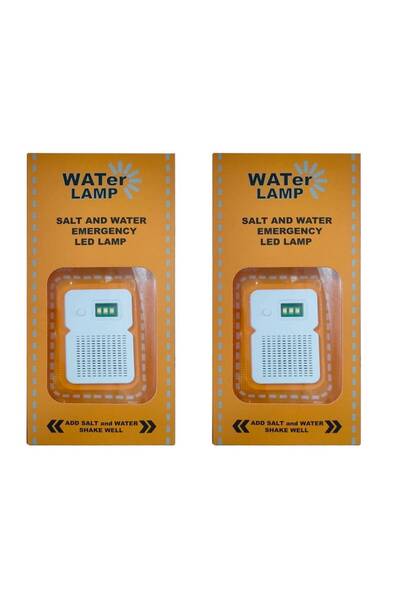 Choice مصباح طوارئ LED برتقالي جديد عدد 2، مقاوم للماء، يعمل بالماء المالح، م...