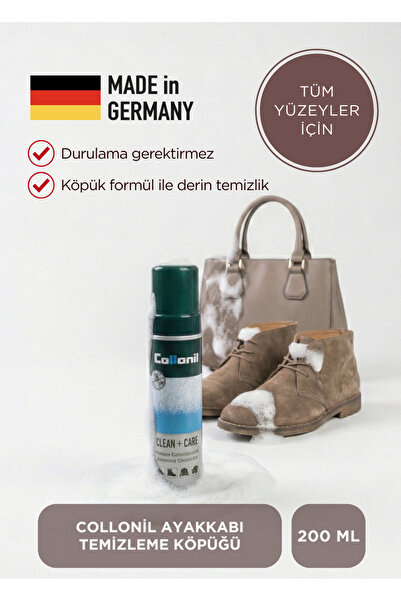 Collonil Tuna Clean+Care Ayakkabı Temizleme Köpüğü 200 ml Made in Germany - 5594