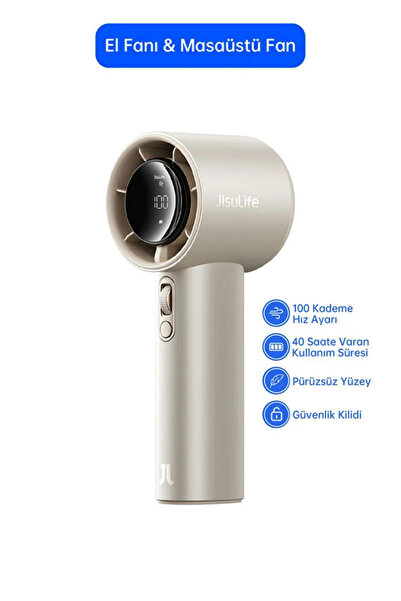 JISULIFE Handheld Fan Pro1 S Güçlü El Fanı 5000mah