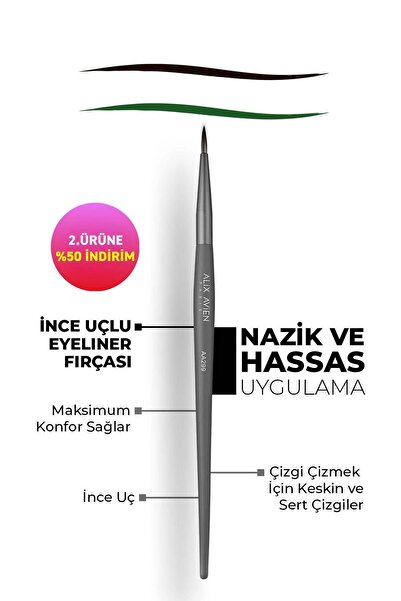 Alix Avien İnce Uçlu Eyeliner Fırçası - Eyeliner Brush AA299