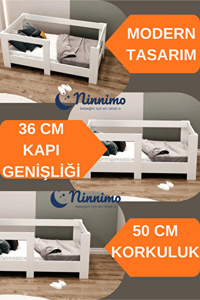 Ninnimo Montessori 70x110 Yatak Uyumlu Mdf Karyola korumanlı çocuk genç odası