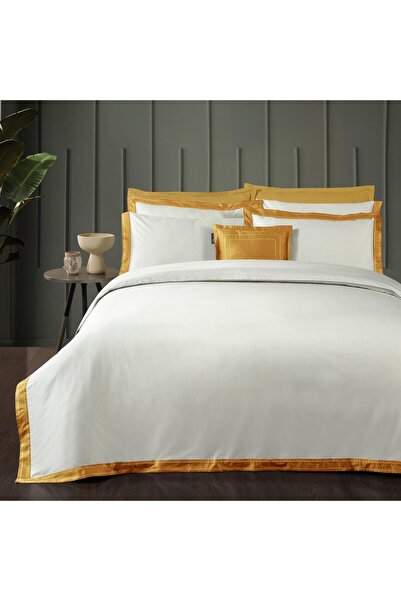 Sarev Layana Double Personality 100% Cotton Satin "500 Tc" Duvet Cover Yellow