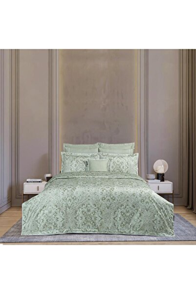 Sarev Himalia Satin Double Duvet Cover Set Green