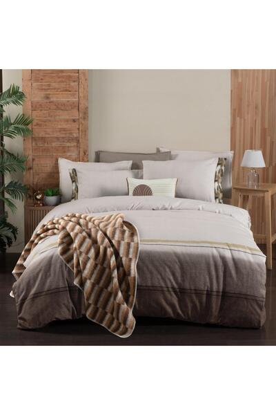 Sarev Zeta Double Size 100% Cotton Flannel Duvet Cover Set