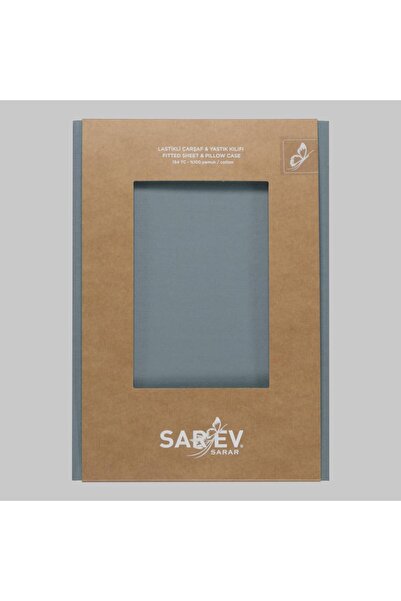 Sarev ملاءة سرير Mavi New Slow City مقاس 120X200