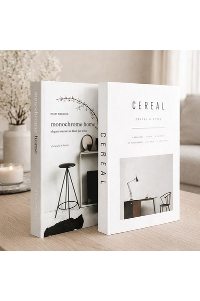 BGV HOME مجموعة صناديق الكتب المزخرفة مكونة من قطعتين (ج/م)