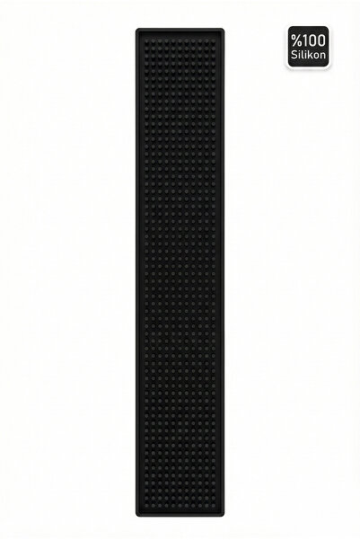 Siliconly Bar Mat 60x8 – %100 Silikon Kaymaz Bardak Pedi – Kafe / Bar / Mutfak