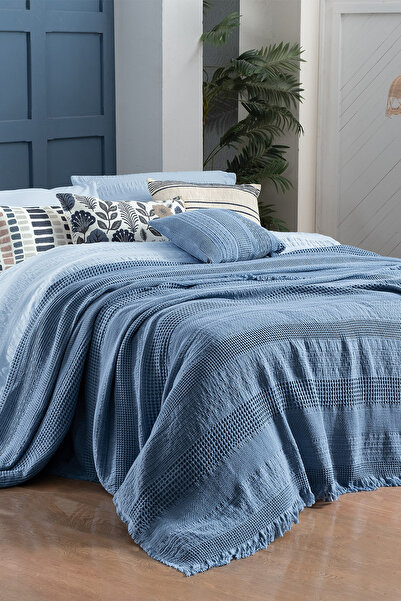 Sarev Eskel Çift Kişilik %100 Pamuk Yatak Örtüsü