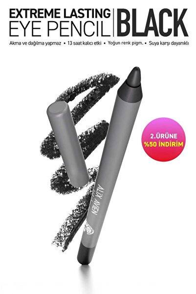 Alix Avien Suya Dayanıklı Siyah Göz Kalemi - 13 Saat Kalıcı Etki - Extreme La...