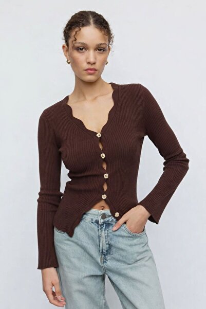 HAKKE Düğme Detaylı Triko HIRKA