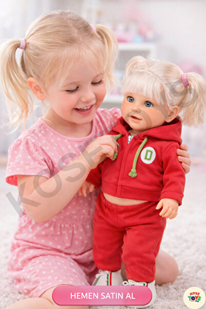 kosetoys Kız Bebek Sportif Büyük Boy Et Bebek (45 CM)