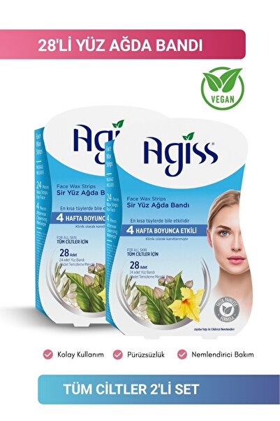 AGISS Sir Yüz Ağda Bandı 28'li Tüm Ciltler 2'li set