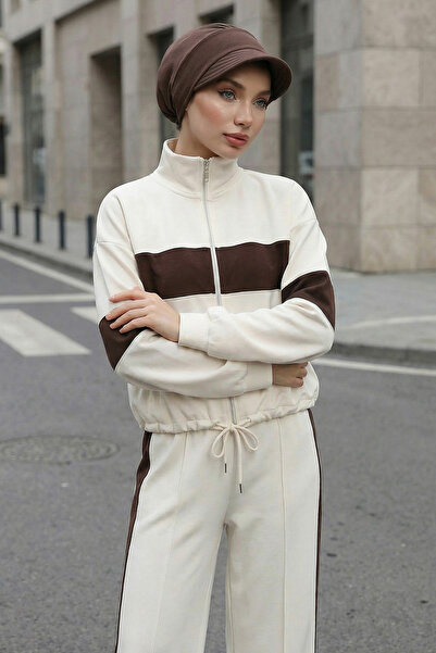 Aisha's Design قبعة بونيه بأربعة مواسم، بني، B-73O